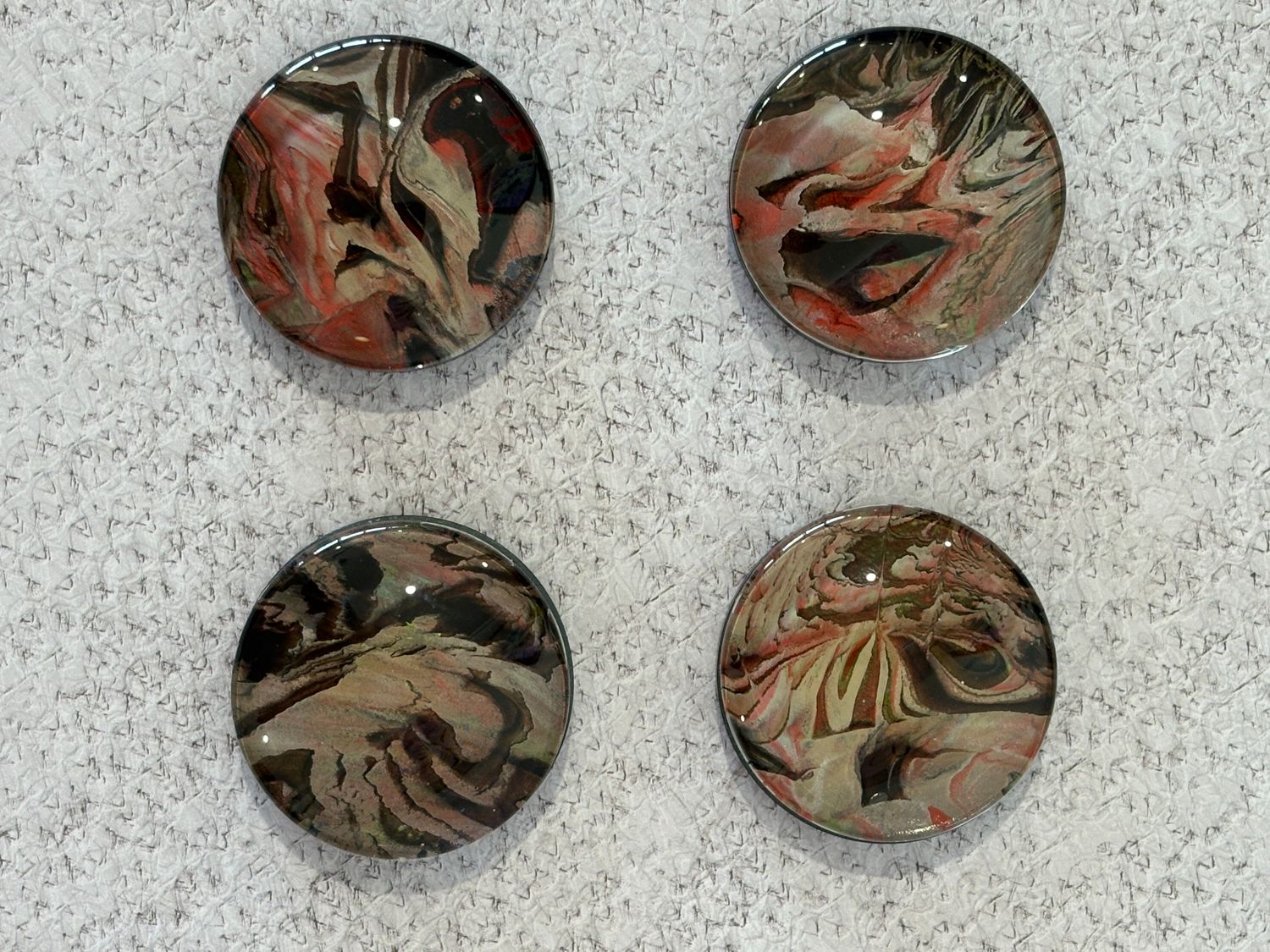 Handmade Unique Magnets X 4 LARGE (Set 78)