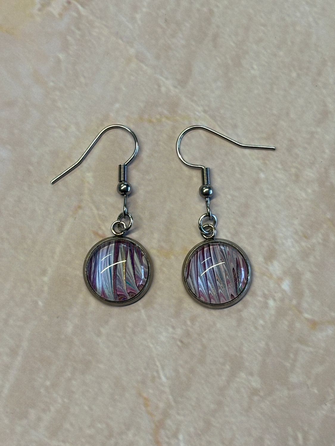 Earrings - Small Round Paint Skin