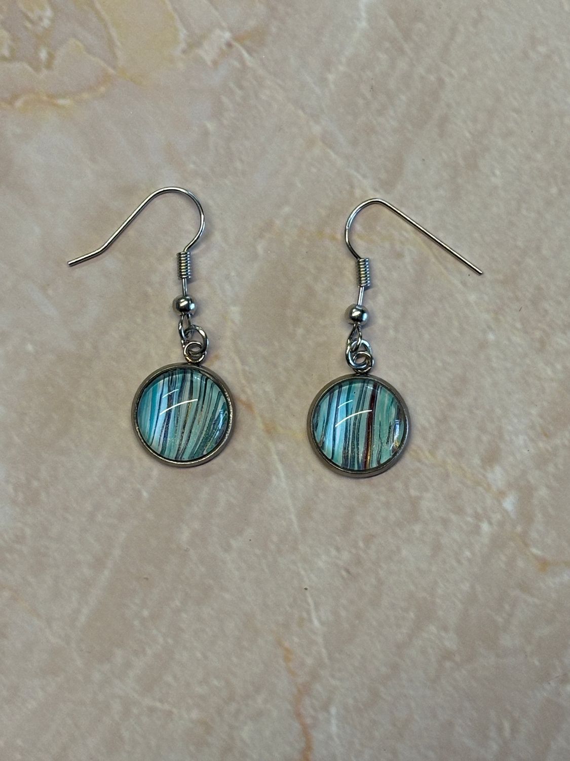 Earrings - Small Round Paint Skin
