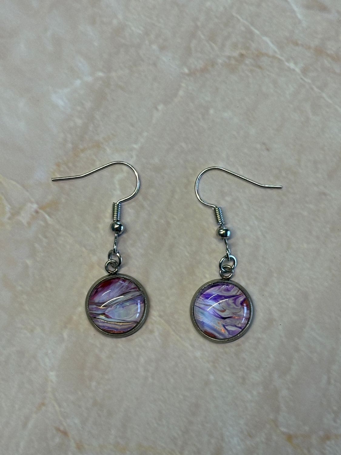 Earrings - Small Round Paint Skin