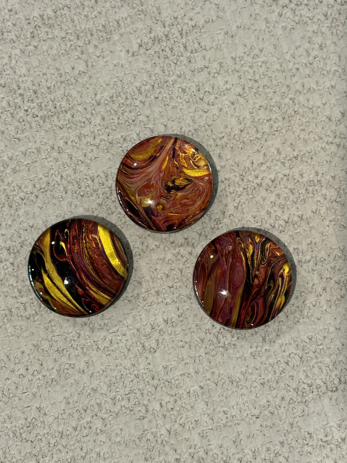 Handmade Unique Magnets X 3 LARGE (Set 87)