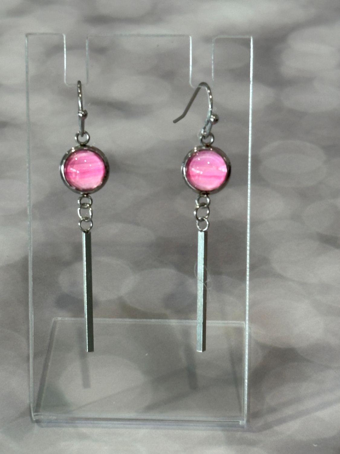 Earrings - Pink Paint Skin #1