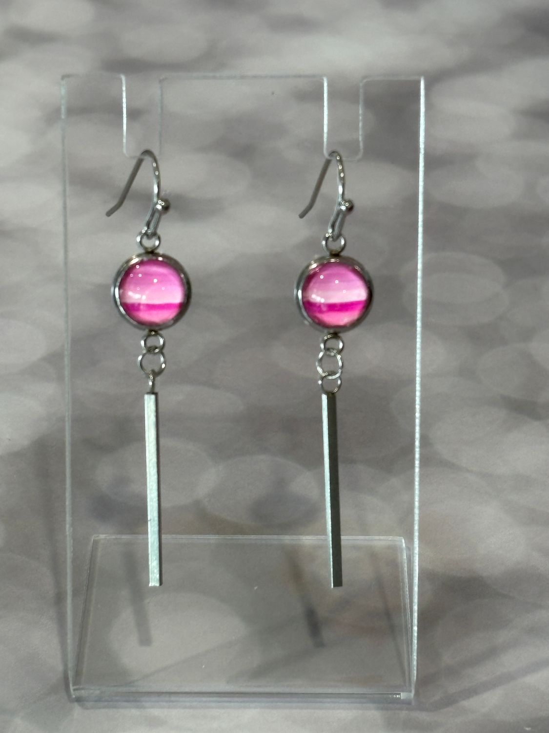 Earrings - Pink Paint Skin #5