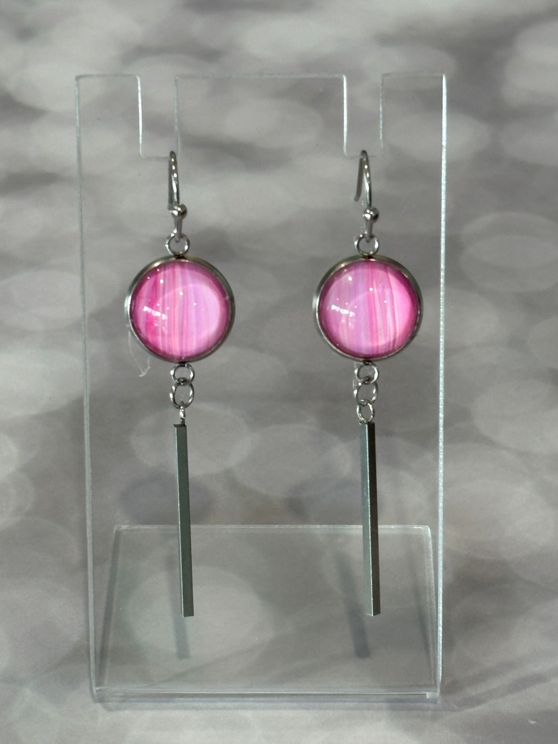 Earrings - Pink Paint Skin #7