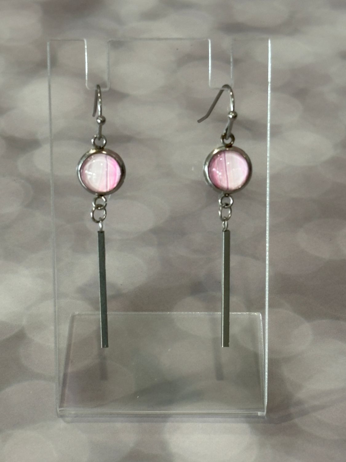 Earrings - Pink Paint Skin #4