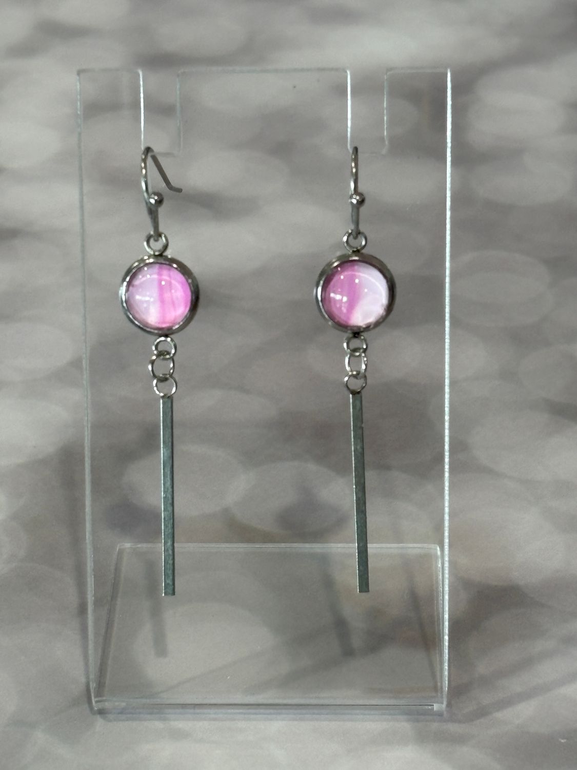 Earrings - Pink Paint Skin #3