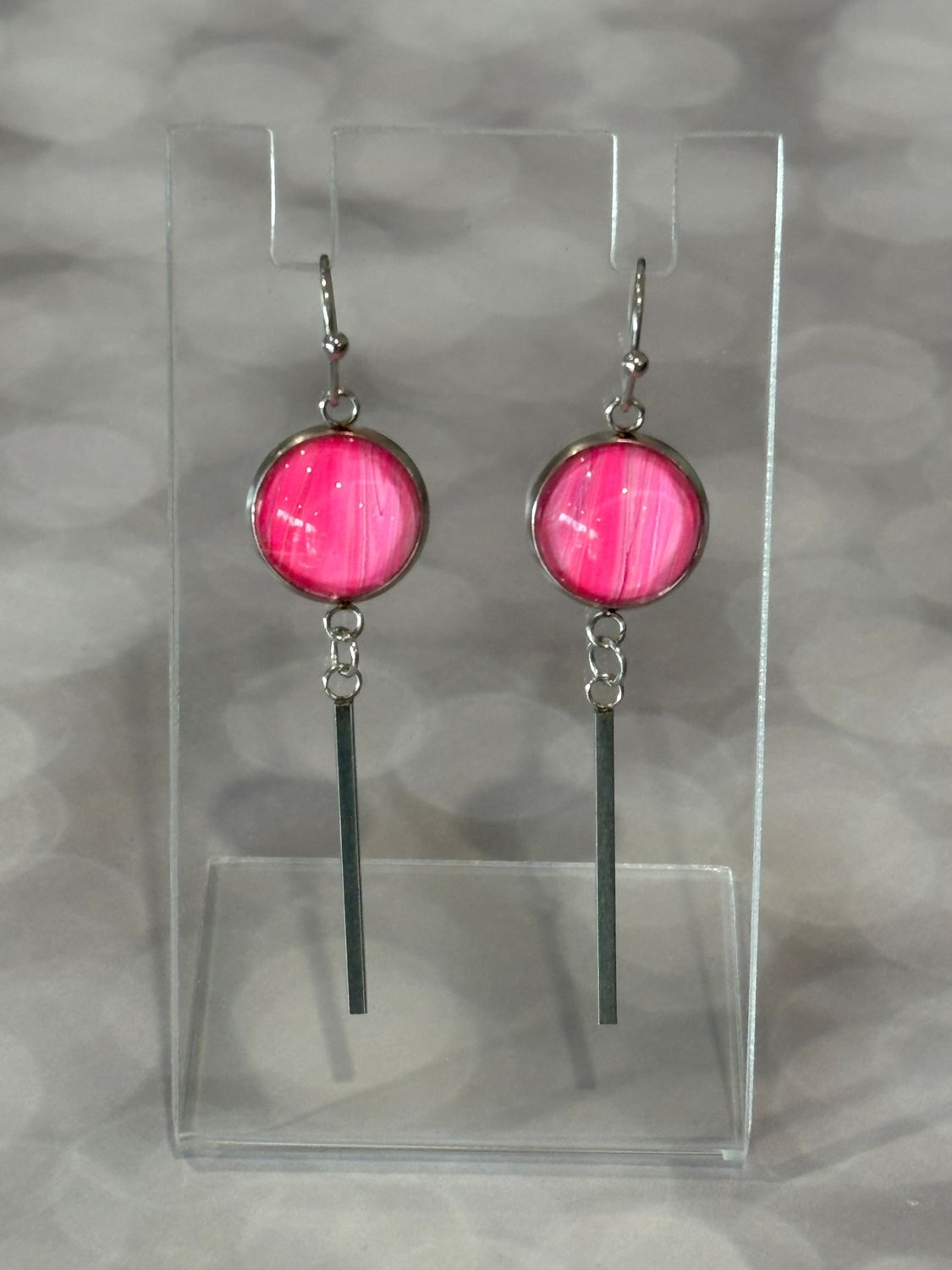 Earrings - Pink Paint Skin #6