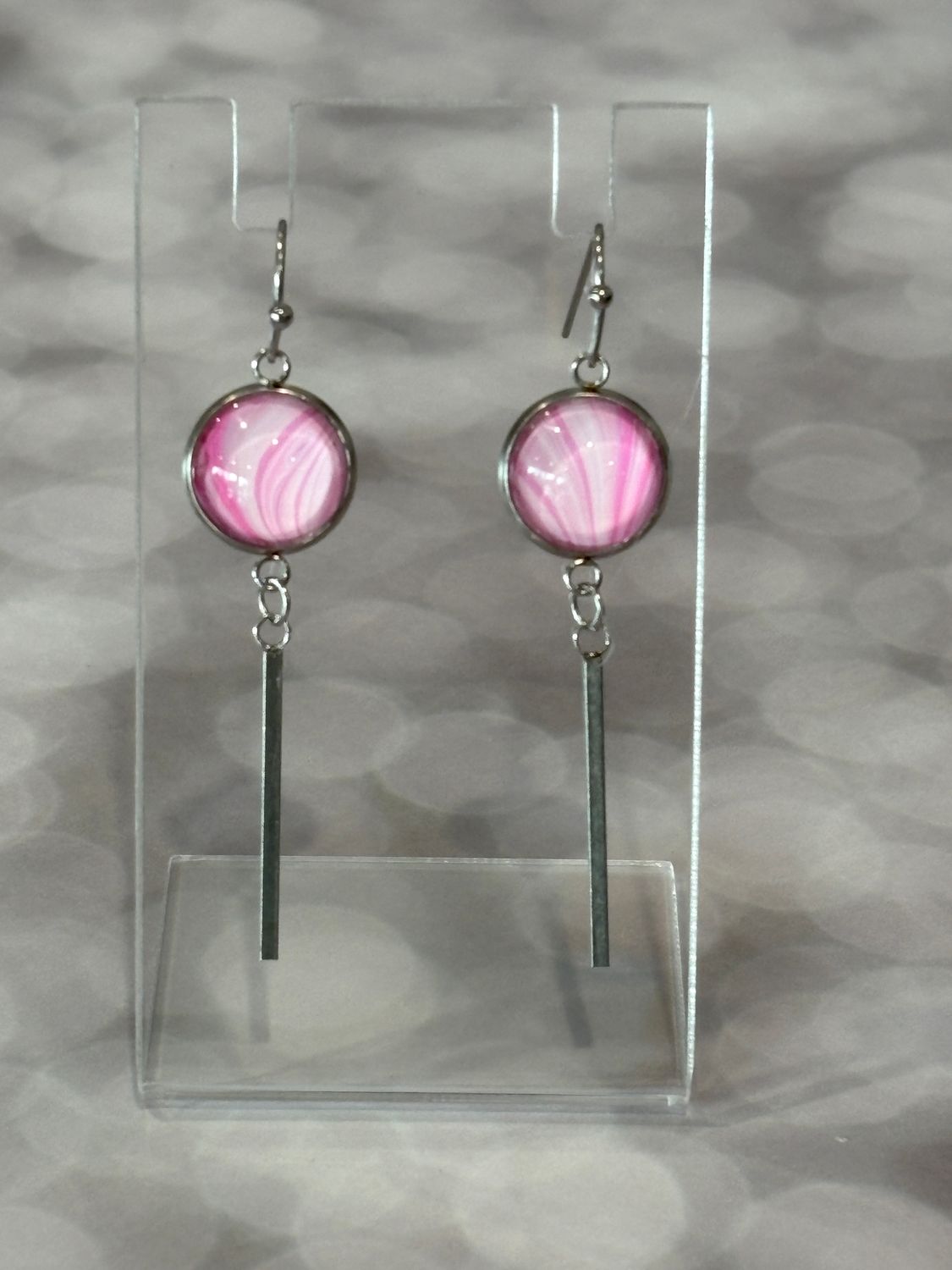 Earrings - Pink Paint Skin #8