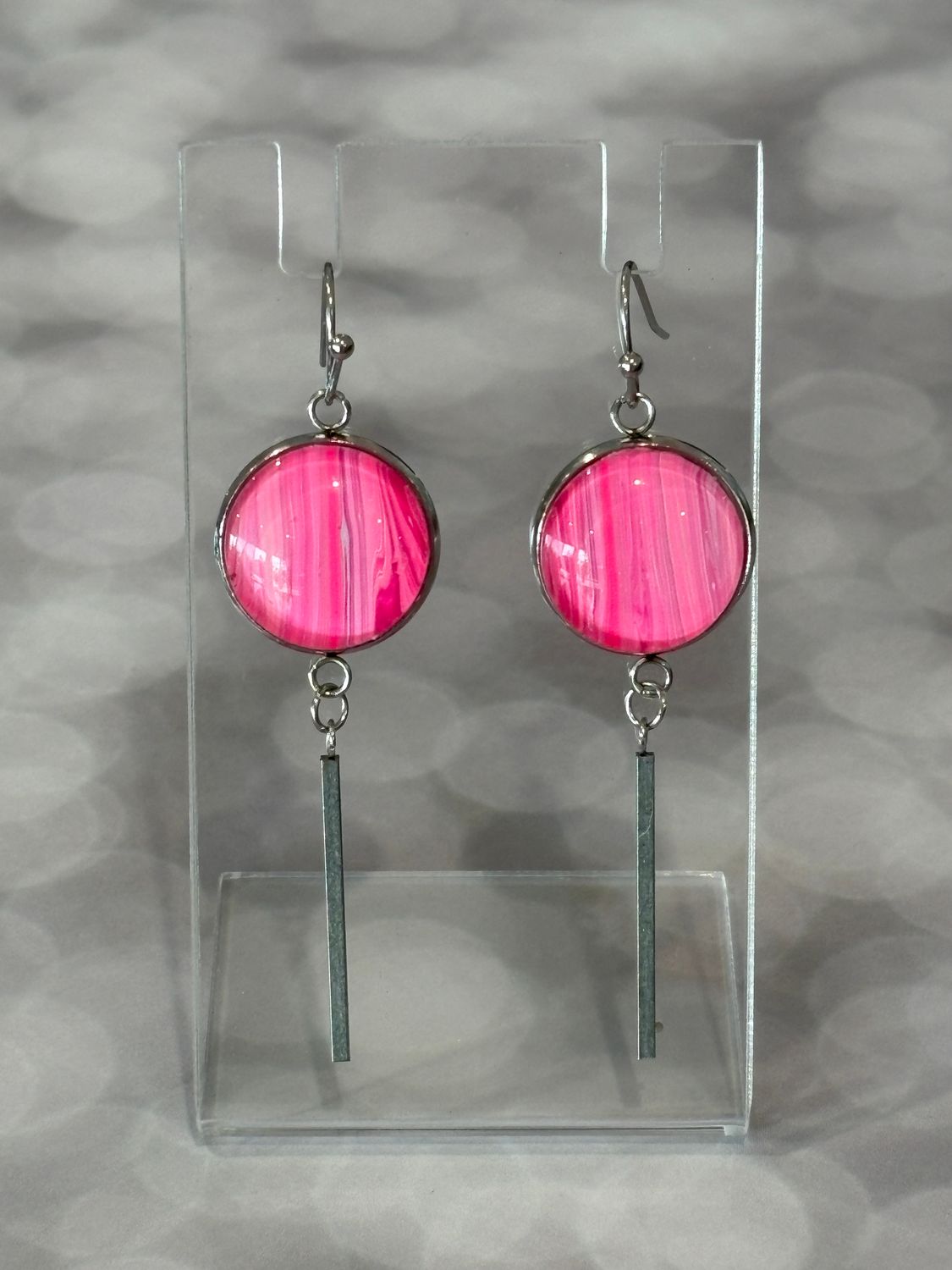 Earrings - Pink Paint Skin #12