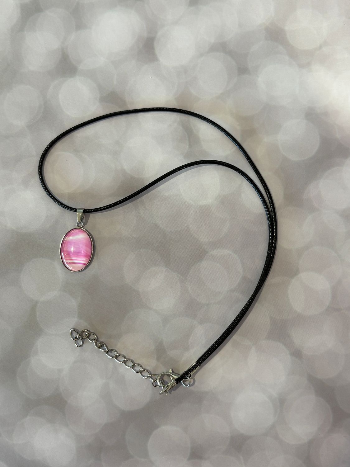 Pink Pendant #21 - Small Oval