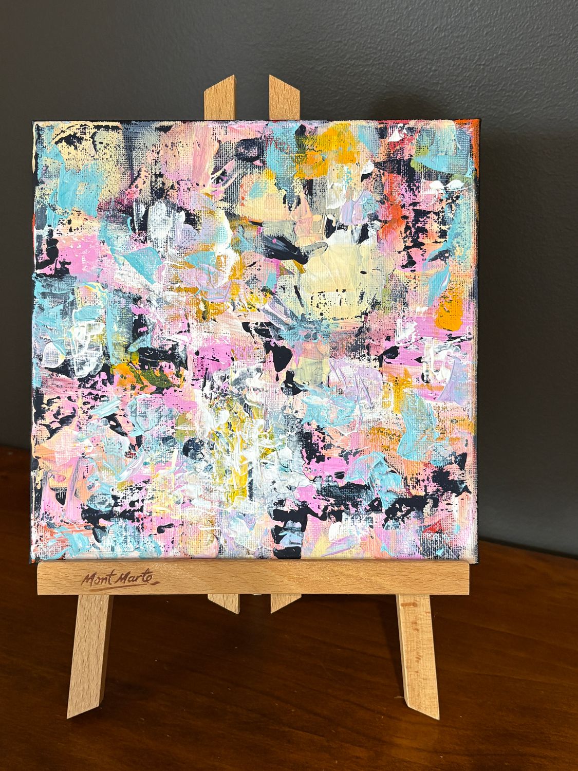 Abstract Floral 2 + Display Easel