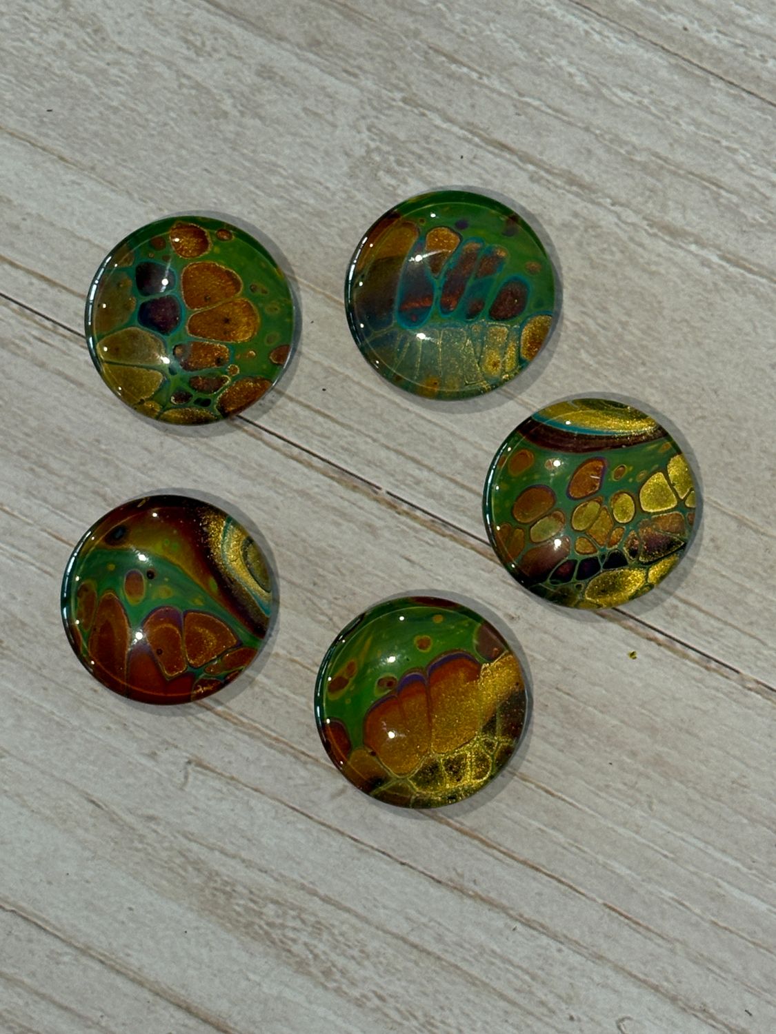 Handmade Unique Magnets X 5 (Set 106)