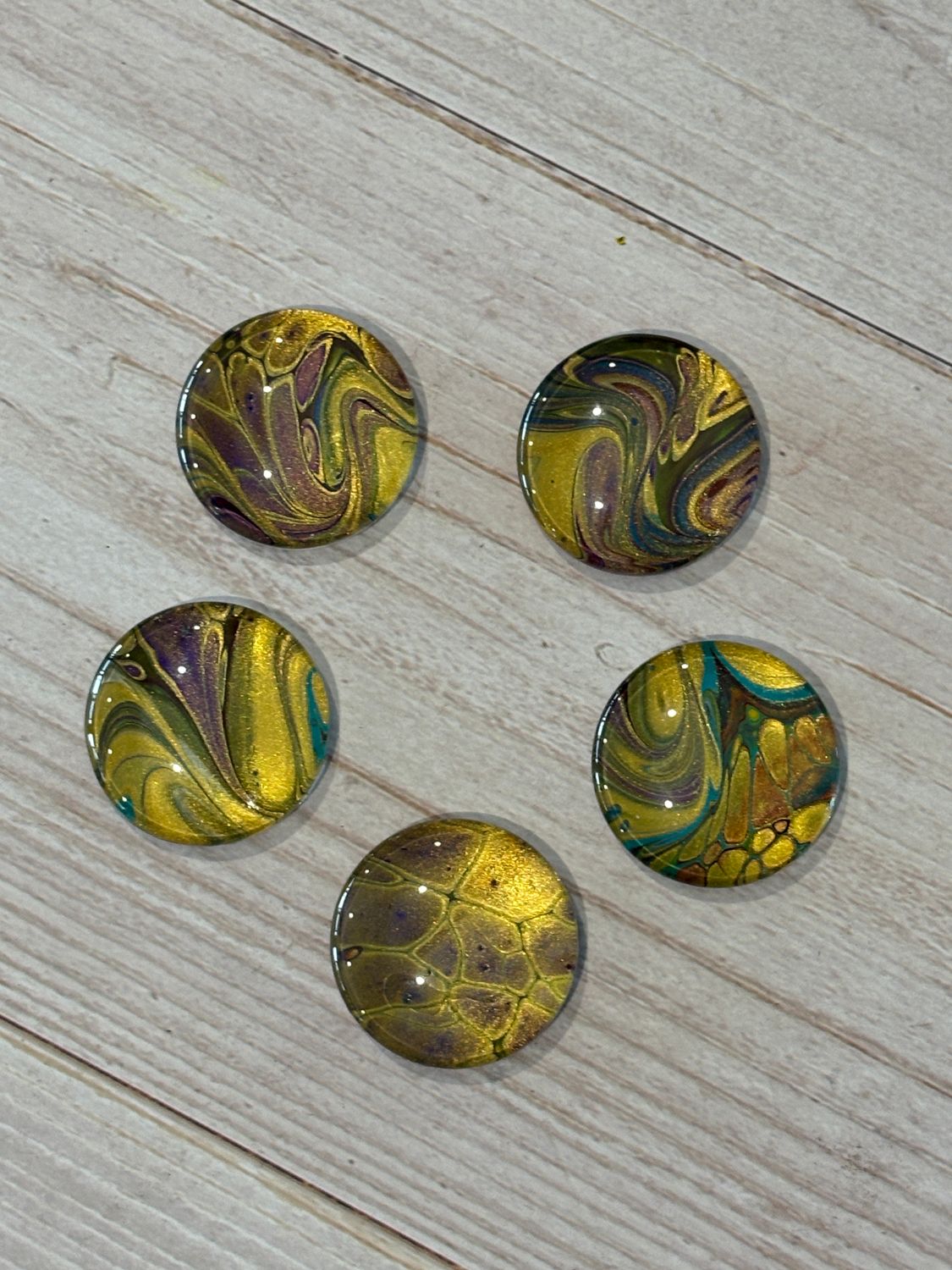 Handmade Unique Magnets X 5 (Set 111)