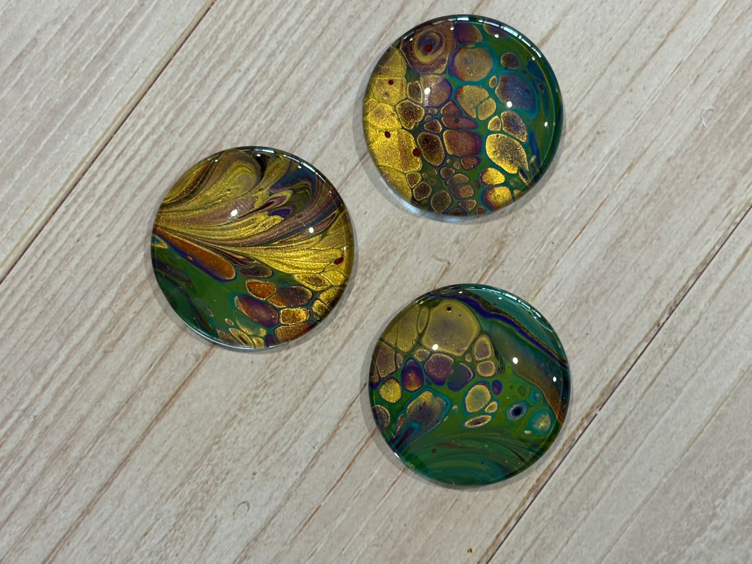 Handmade Unique Magnets X 3 LARGE (Set 117)