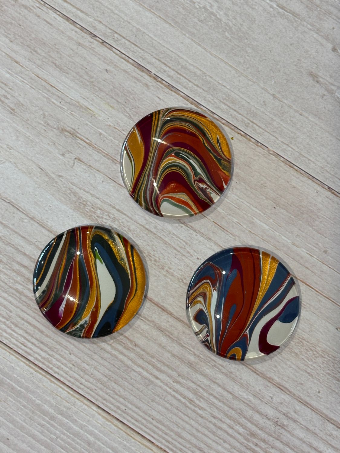 Handmade Unique Magnets X 3 LARGE (Set 119)