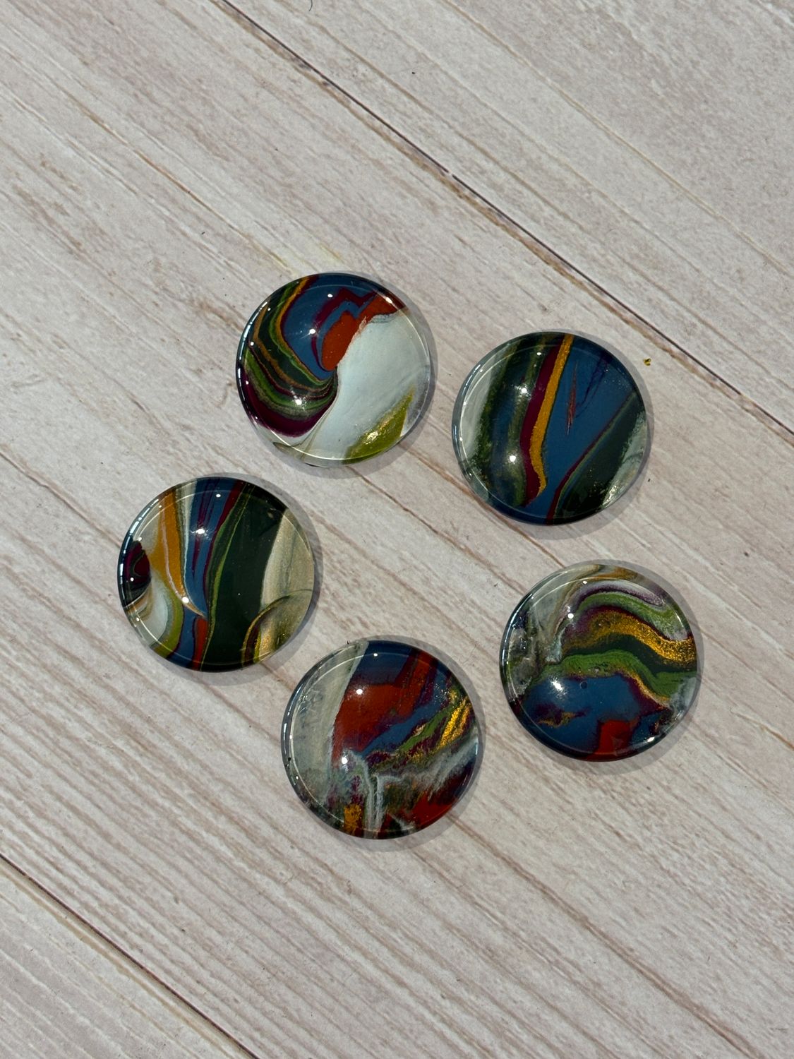 Handmade Unique Magnets X 5 (Set 112)