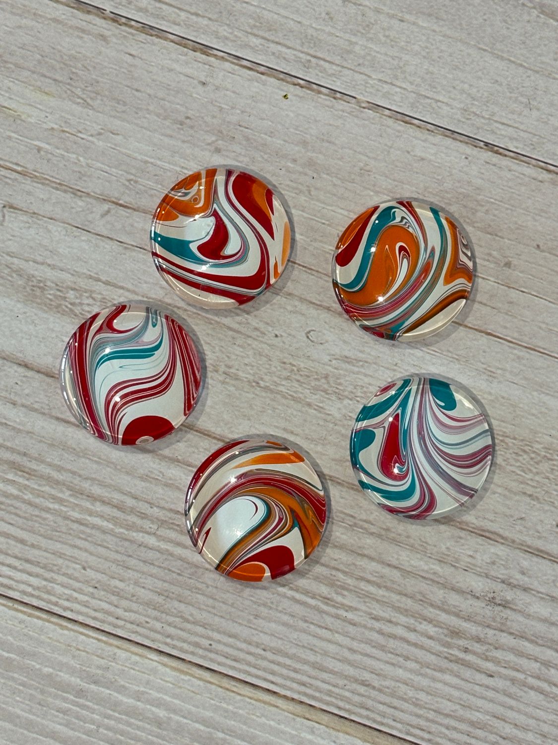Handmade Unique Magnets X 5 (Set 114)