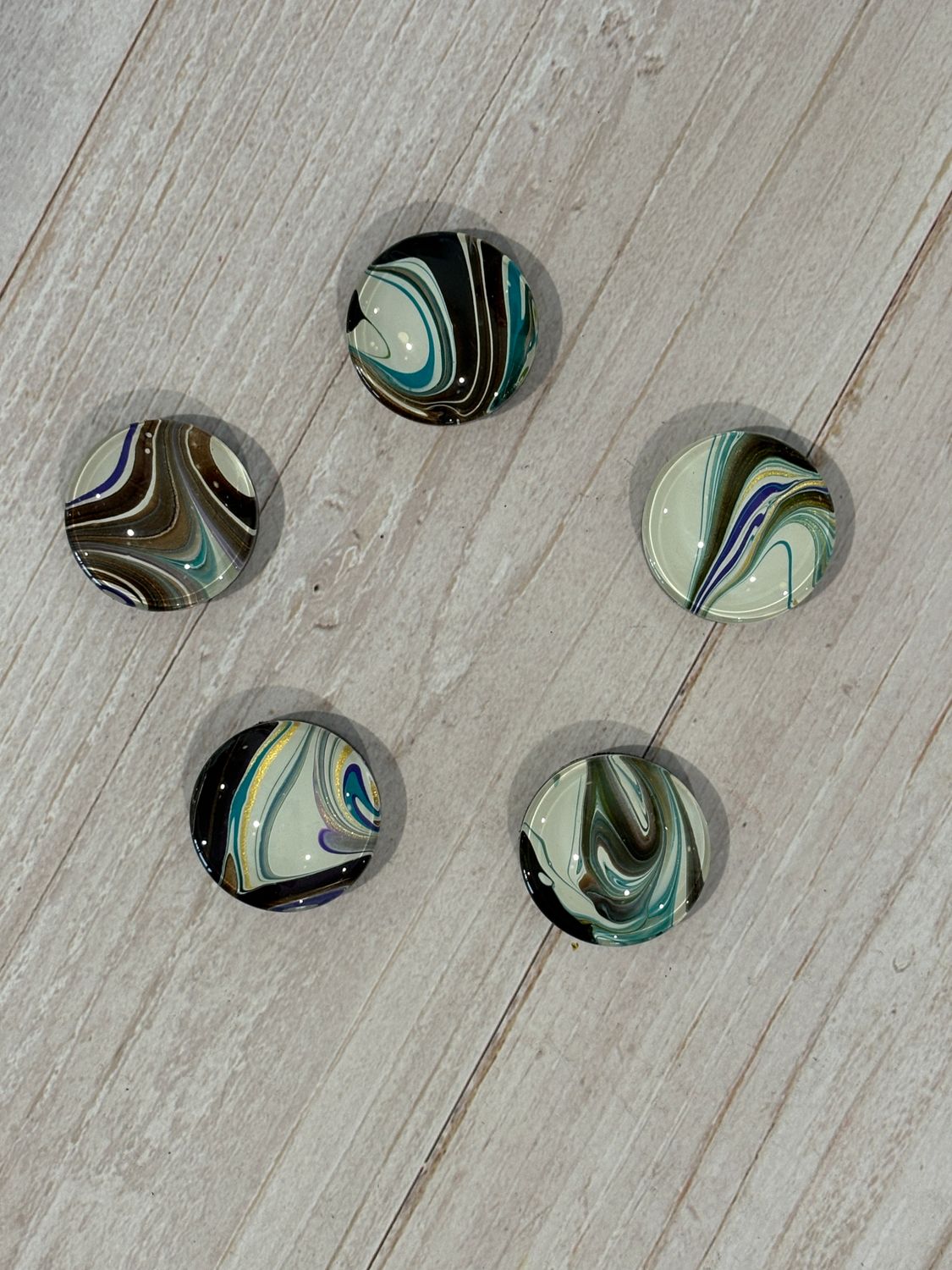 Handmade Unique Magnets X 5 (Set 48)