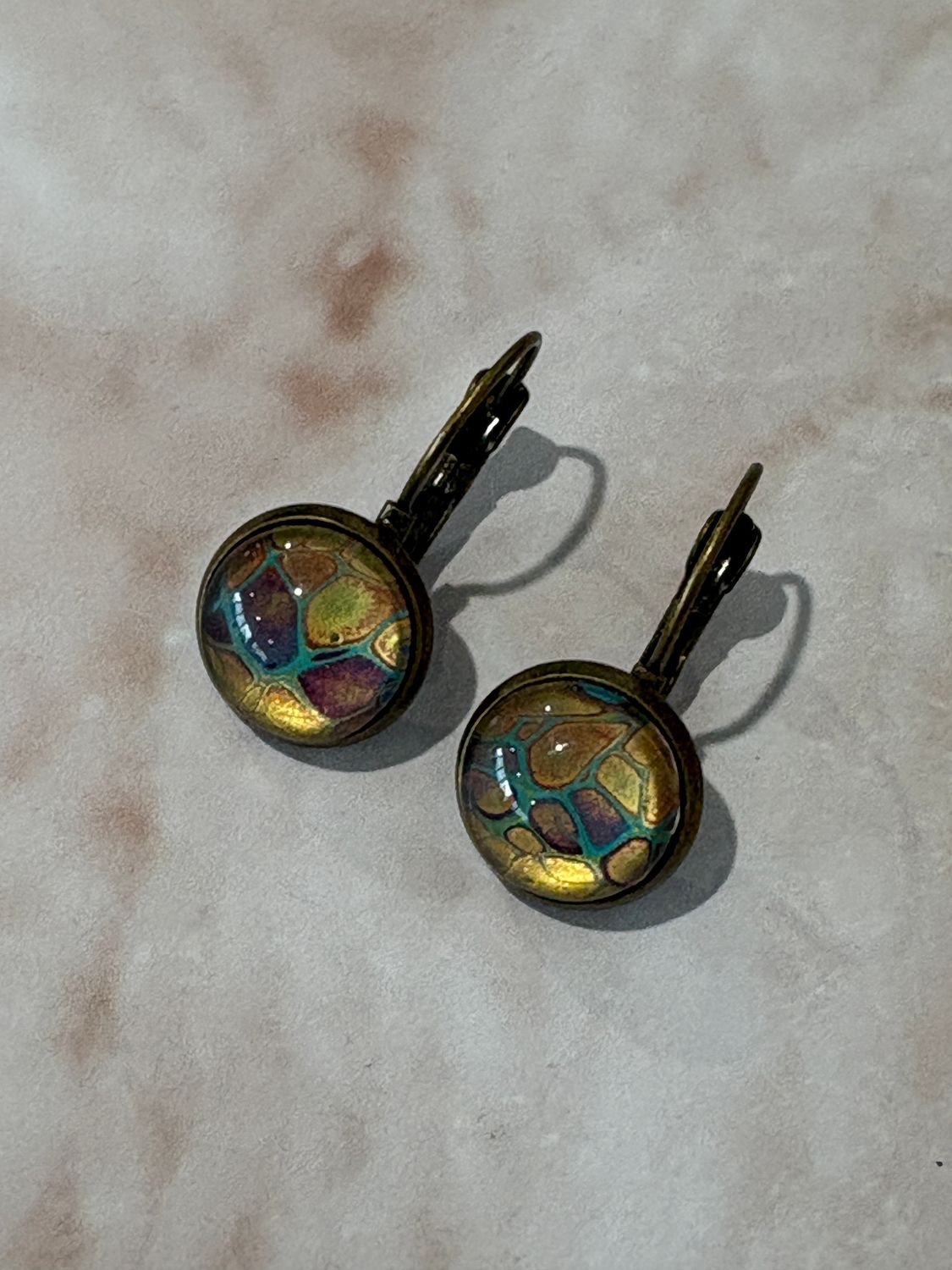 Earrings - Small Round Bronze #1