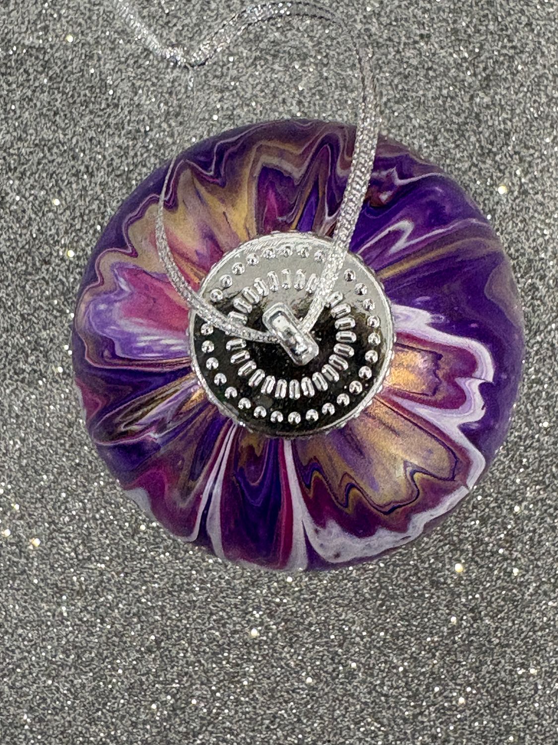 9 Christmas Baubles - Purple / Pink / White / Black / Gold