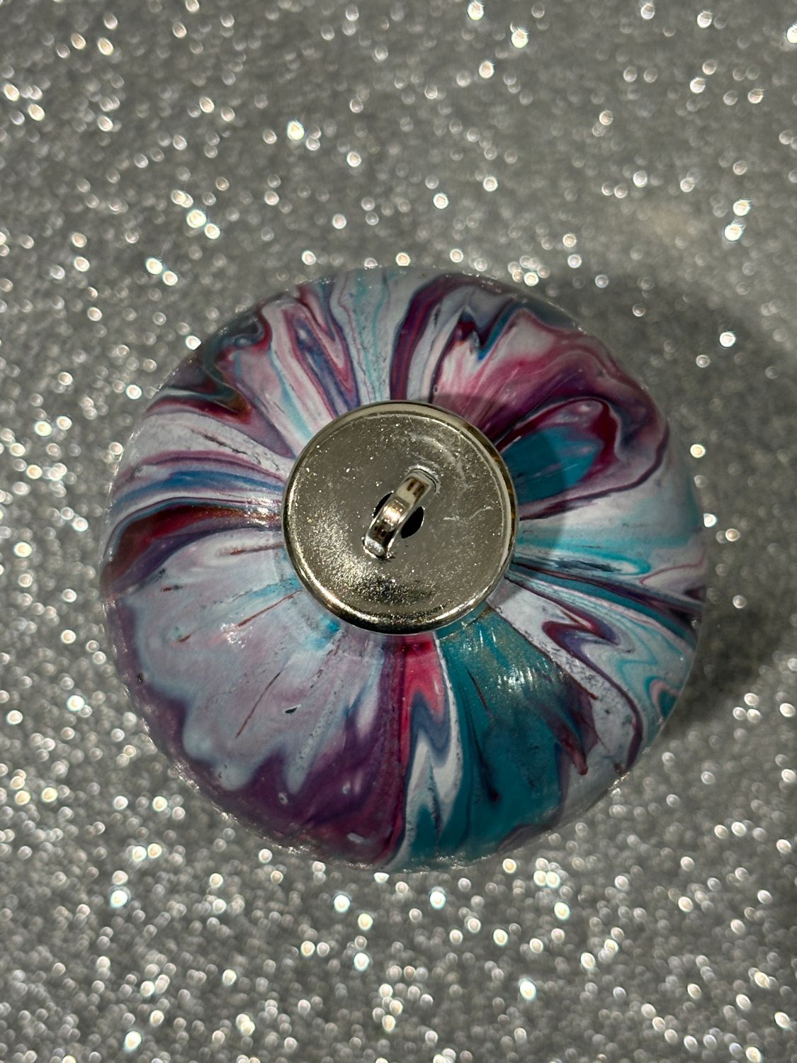 12 Christmas Baubles - Burgundy / Purple / Aqua / White / Gold