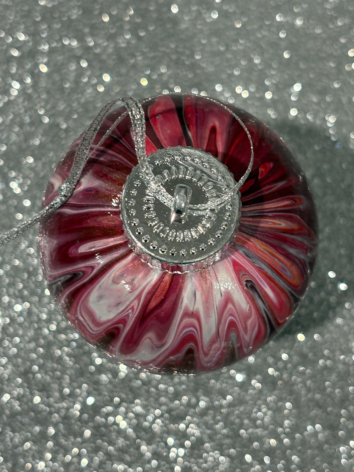 10 Christmas Baubles - Red / Purple / White / Gold