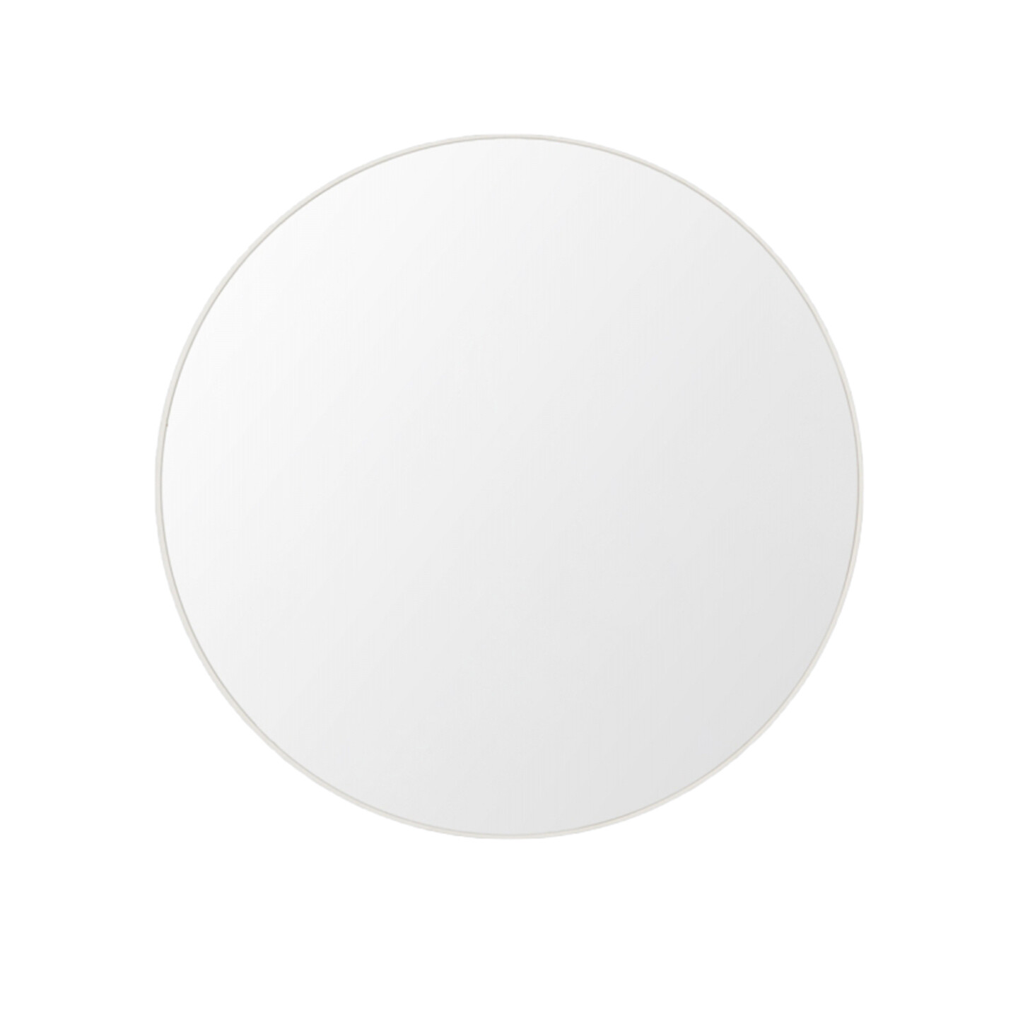 120cm Round Mirror White