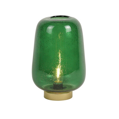 Green And Gold LED Battery Lamp Small 