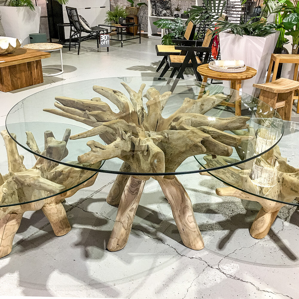 Teak Root Dining Table 150cm Round