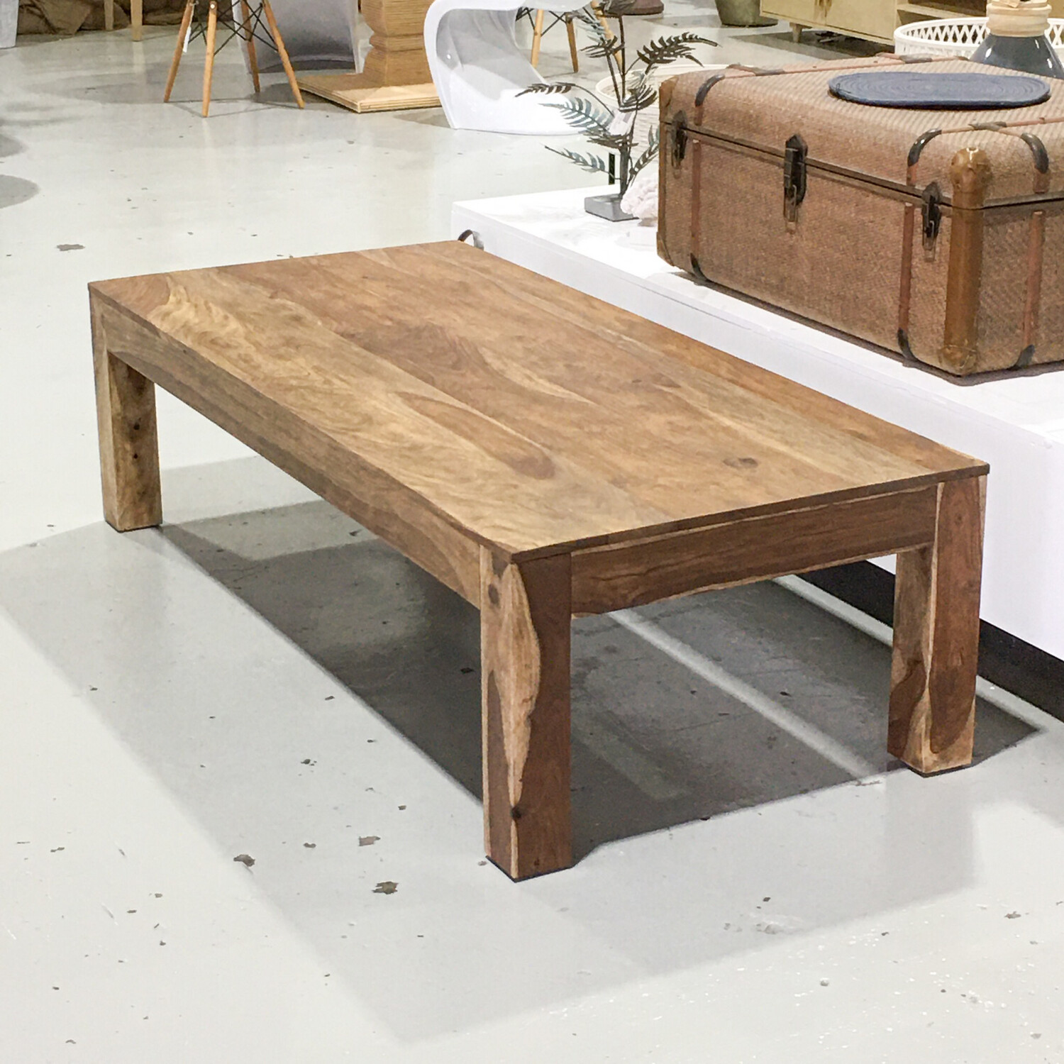 Wooden Coffee Table 165cm x 75cm x 45cm Natural
