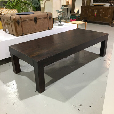 Wooden Coffee Table 165cm x 75cm x 45cm Choc