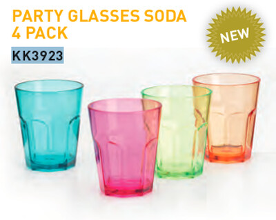Soda Glasses x 4