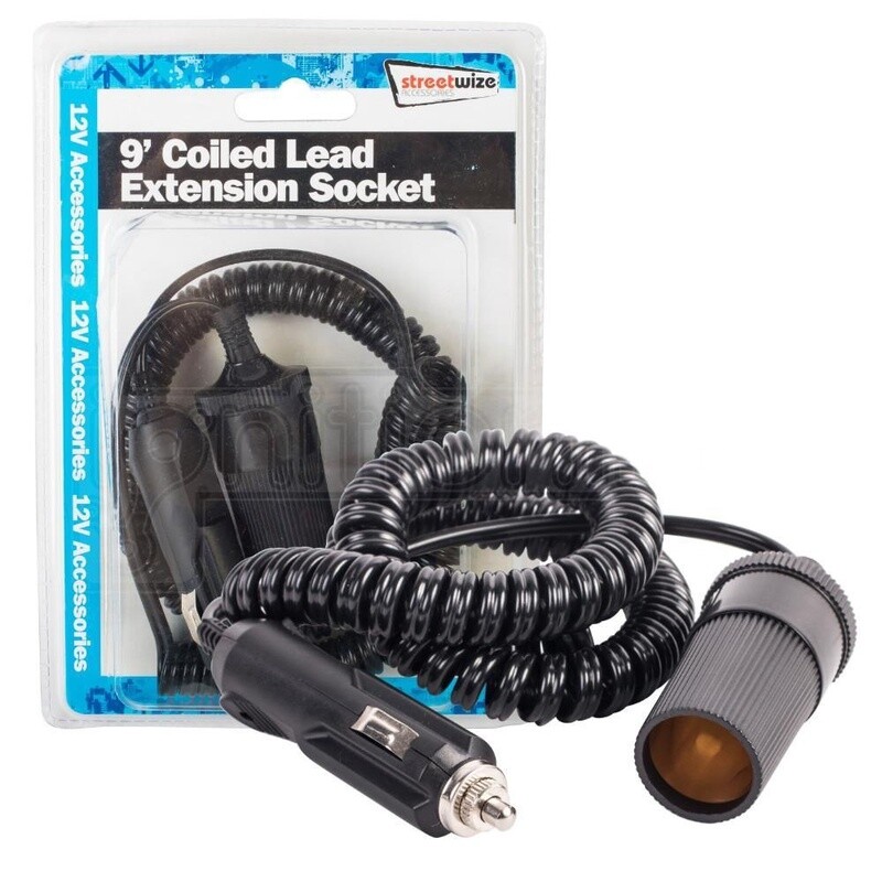9&#39; Coiled Lead with ext Socket