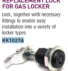 Replacement lock - Gas locker