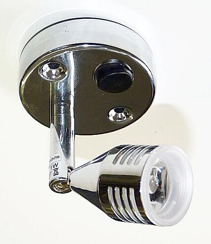 Led Chrome Spotlight with 40mm Arm