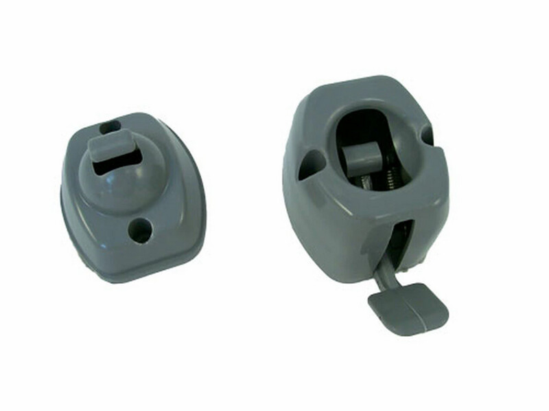 lever release door retainer Grey