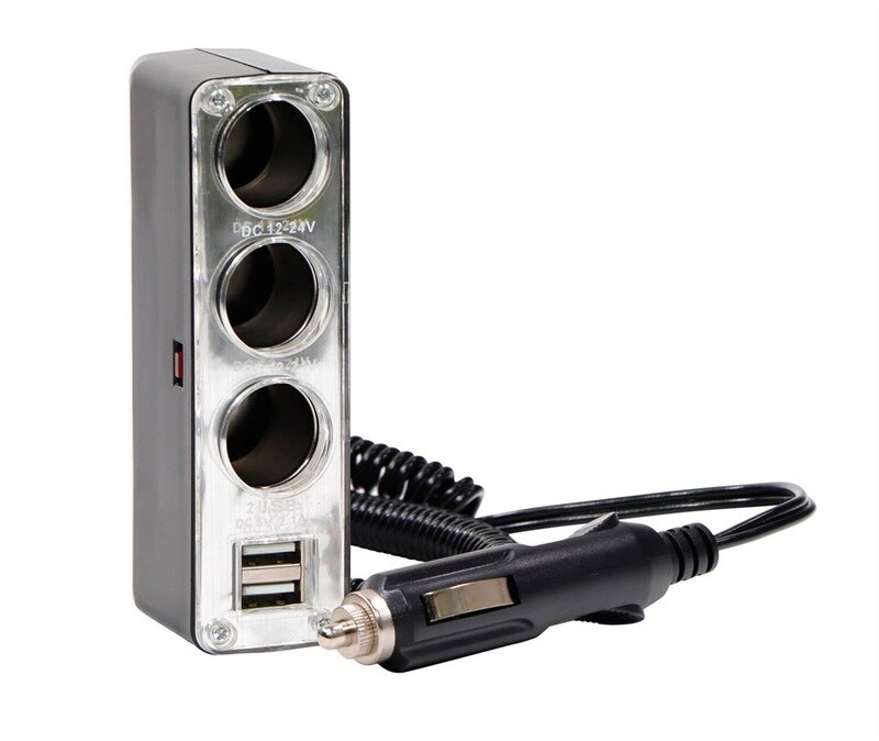 Triple Socket with Twin USB