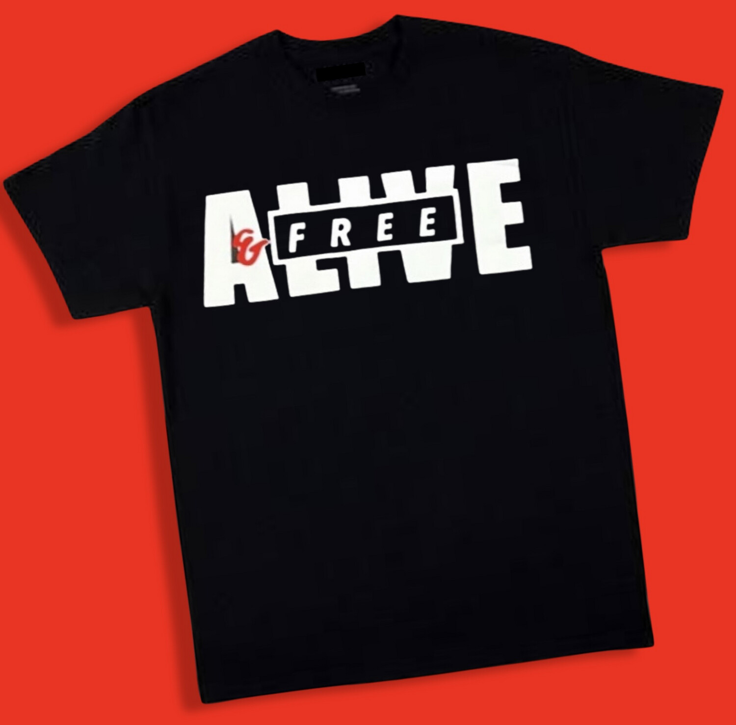 ALIVE &amp; FREE  T-shirt Black 