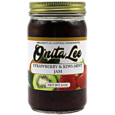 Strawberry & Kiwi-Mint Jam (8 Oz) Strawberry & Kiwi-Mint Jam (8 Oz)