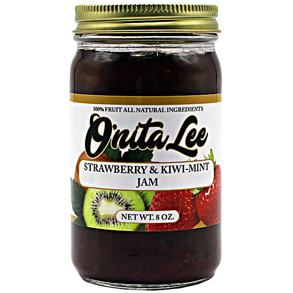 Strawberry & Kiwi-Mint Jam (8 Oz)