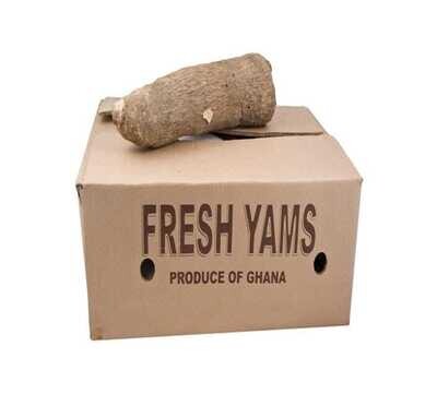Half carton of fresh yams
