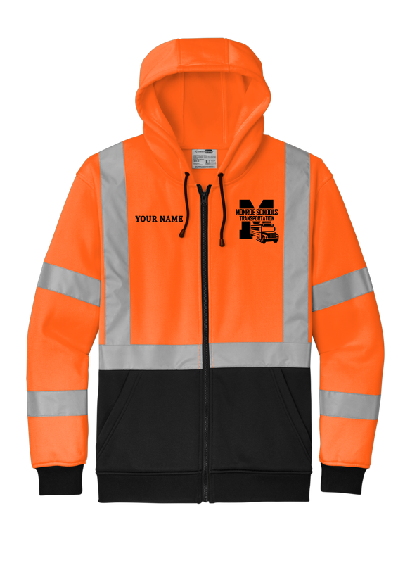 CornerStone® ANSI 107 Class 3 Heavy-Duty Fleece Full-Zip Hoodie