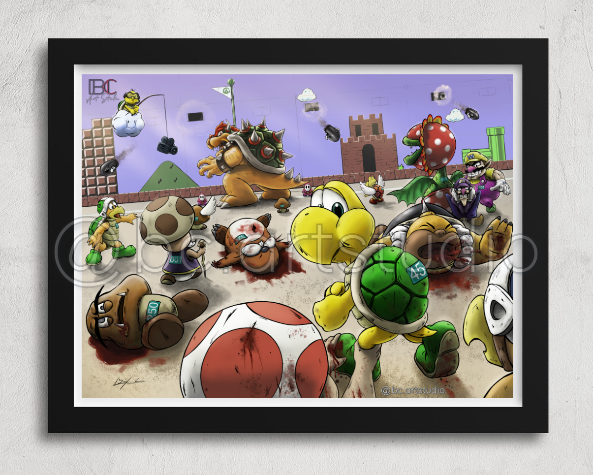 Mario Squid Game Drawing