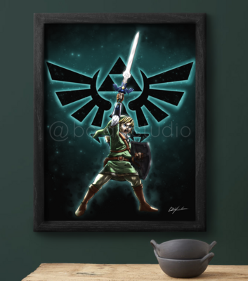 Link From Zelda Drawing