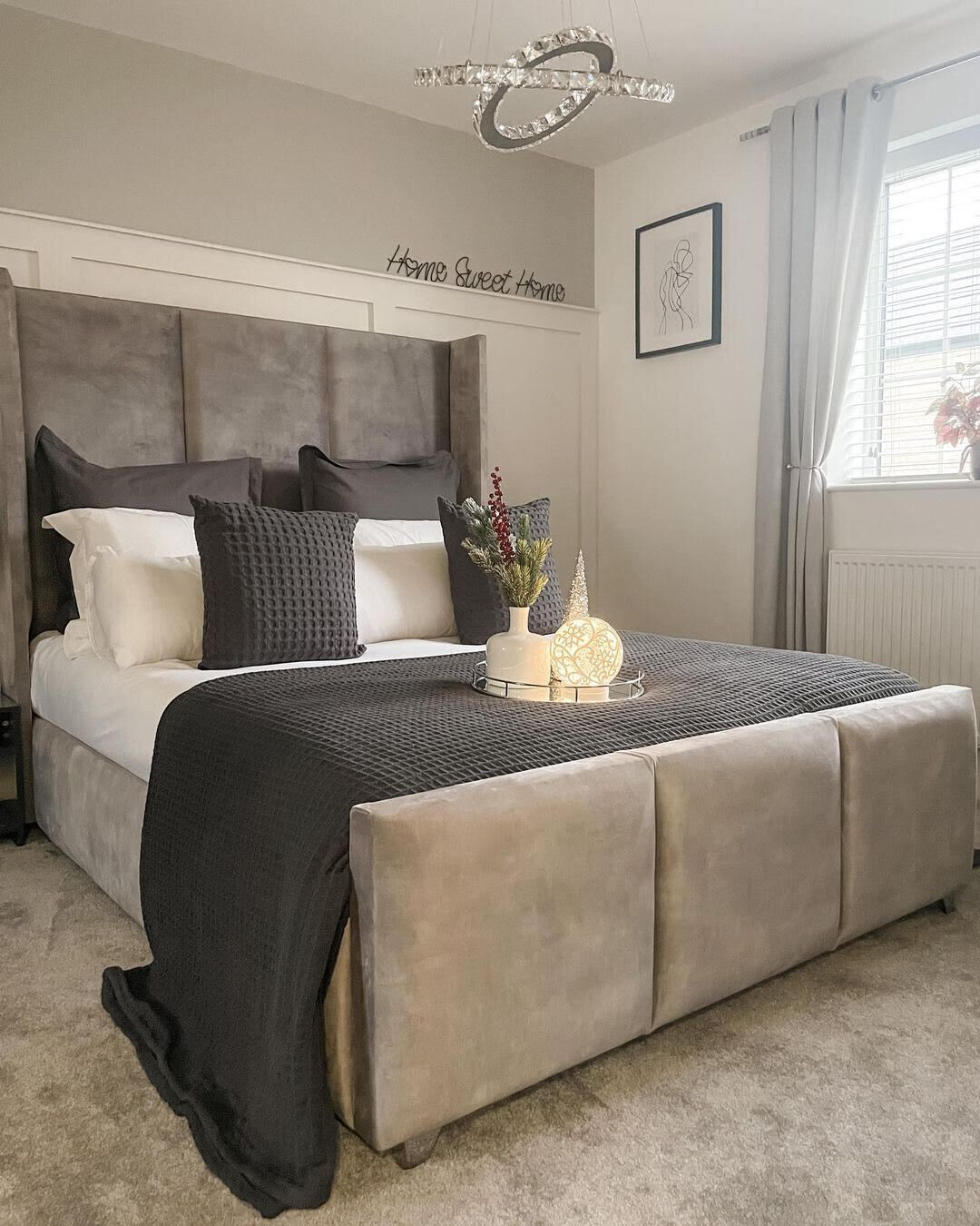 Kiara Sleigh Bed - Double