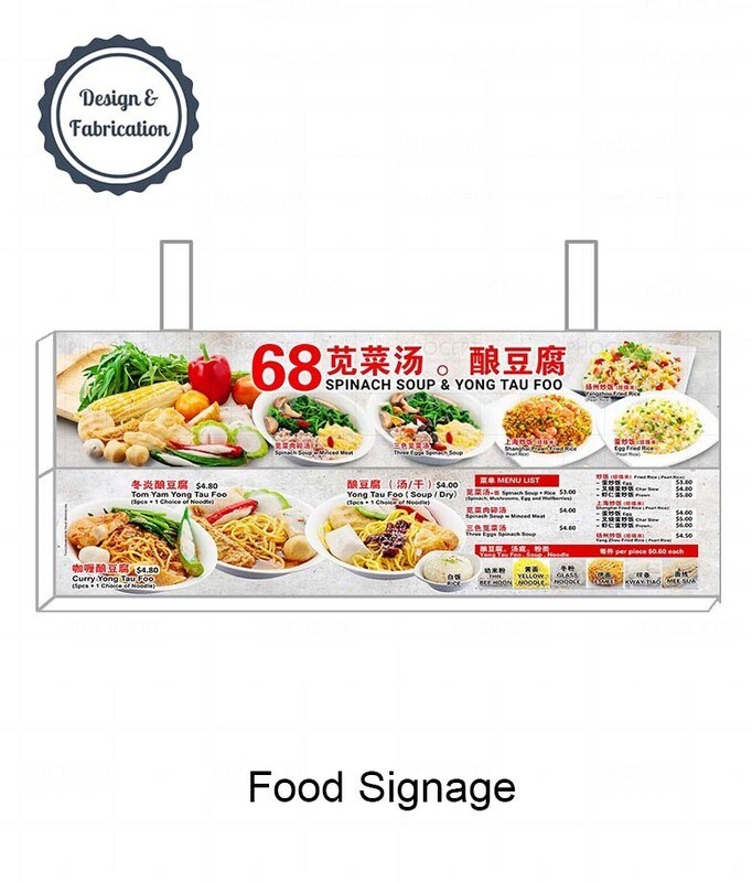 Food Signage Lightbox
