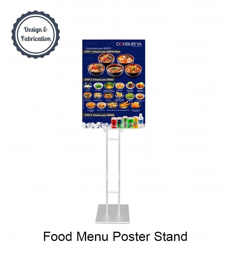 Food Menu Poster with Stand