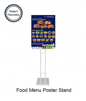 Food Menu Poster with Stand