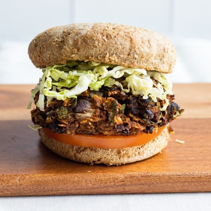 Burger khoai lang
