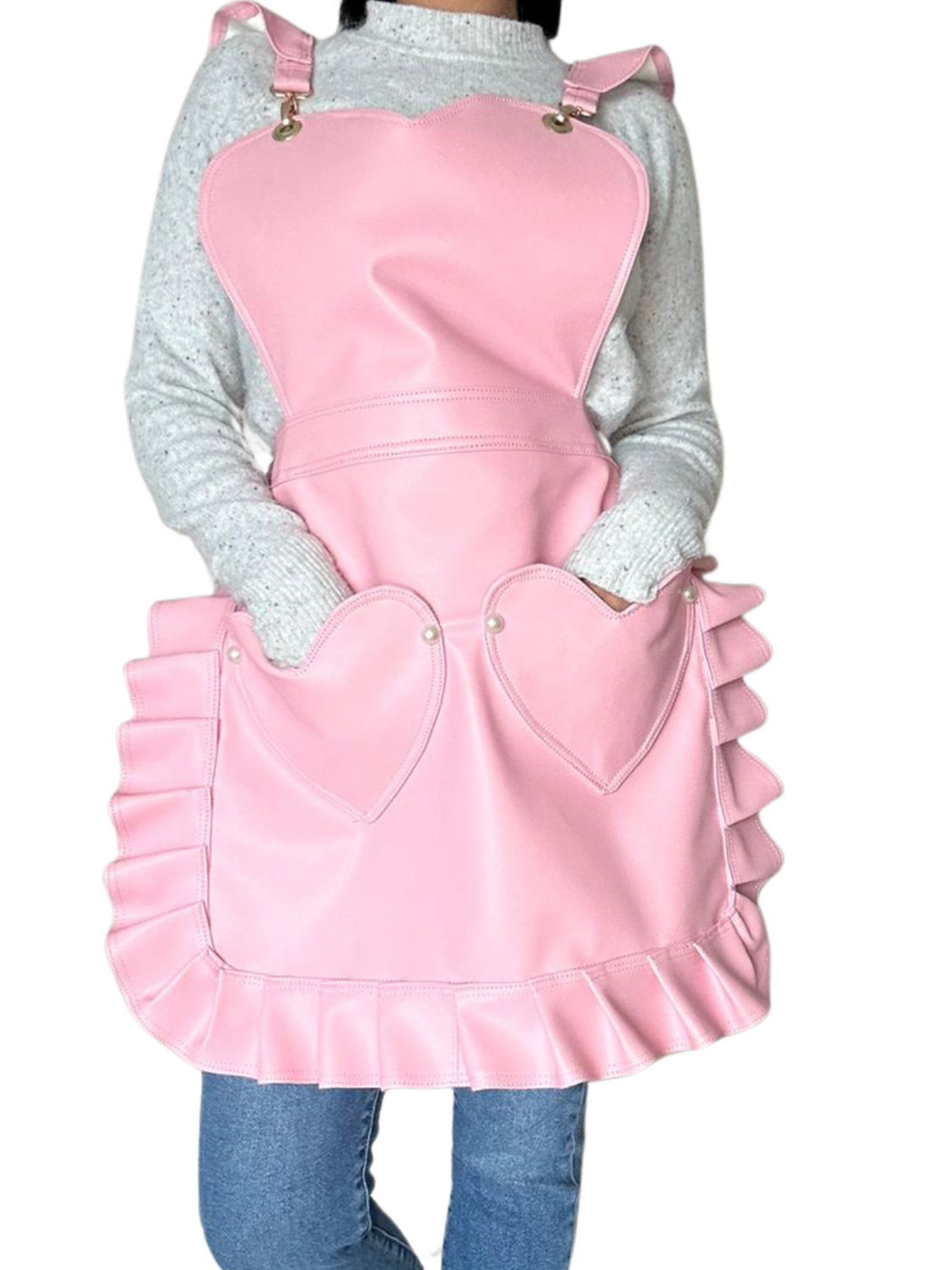 Ruffled Apron - Pink